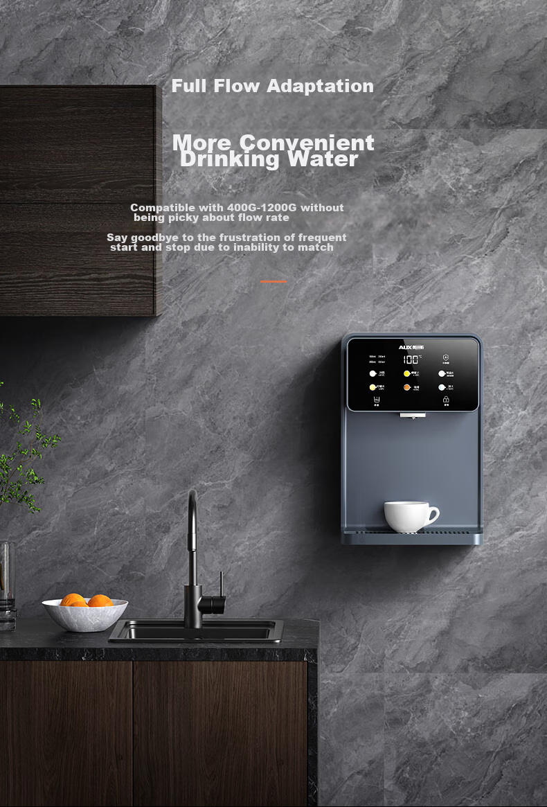 AUX High-End Yunche Series Wall-Mounted Water Dispenser, Newly Upgraded Knob Temperature Control UV Sterilization High-Power Self-Priming Rapid Heating Water Dispenser Purifier Companion YGX-2212W 7