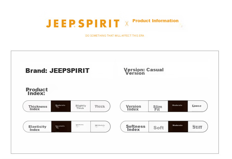 JEEP SPIRIT Men's Waffle Knit Long-Sleeve T-Shirt, Loose Casual Trendy Men's Top for Spring And Autum 12