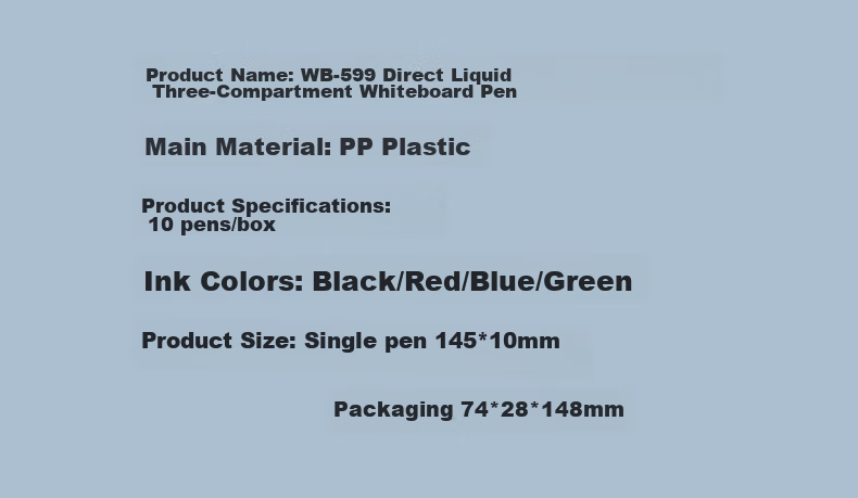 Snowhite Triple-Tank Whiteboard Marker, Large Capacity Thick Barrel, Erasable Colored Marker, Multi-Color Office Supplies, Super Writing WB-598, Black, 5 Pieces 16