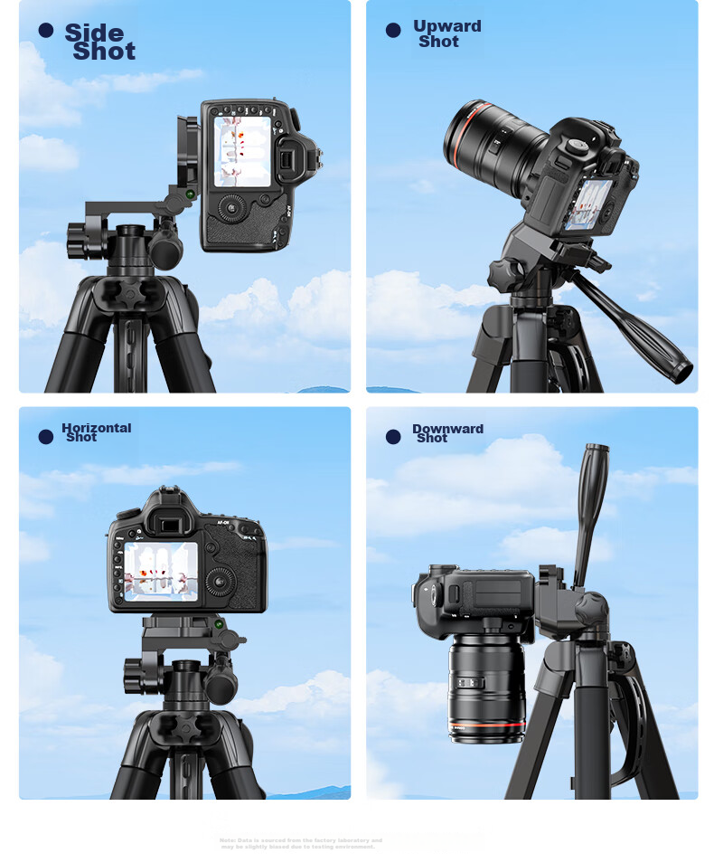 Shuotu Tripod, DSLR Camera And Mirrorless Camera Hydraulic 3D Gimbal Stabilizer, Photography Equipment, Portable Accessories, Phone Clamp, Vertical Shooting Quick Release Plate, Tripod Stand, 1.9 Meters 13