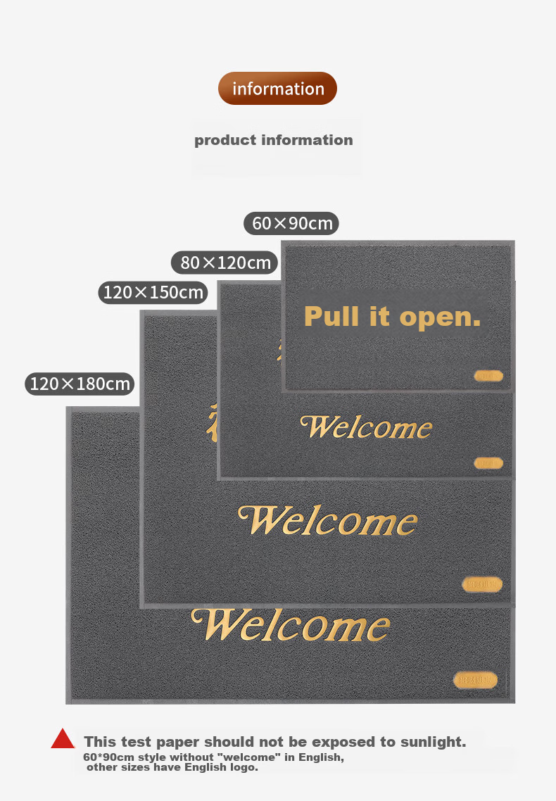Boneng Welcome Mat, Entrance Doormat, Red Carpet, Loop Pile Floor Mat, Indoor Doorway Reception Mat, 120x180cm 17