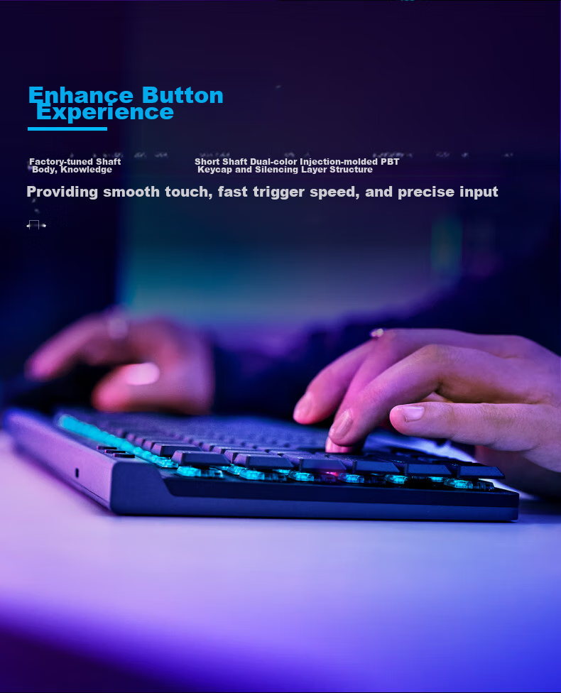 G Falcon Series G515 LIGHTSPEED TKL Low-Profile Wireless Gaming Keyboard, 87-Key Layout, Triangular/PUBG White - T Key (Similar to Brown Switches) 6