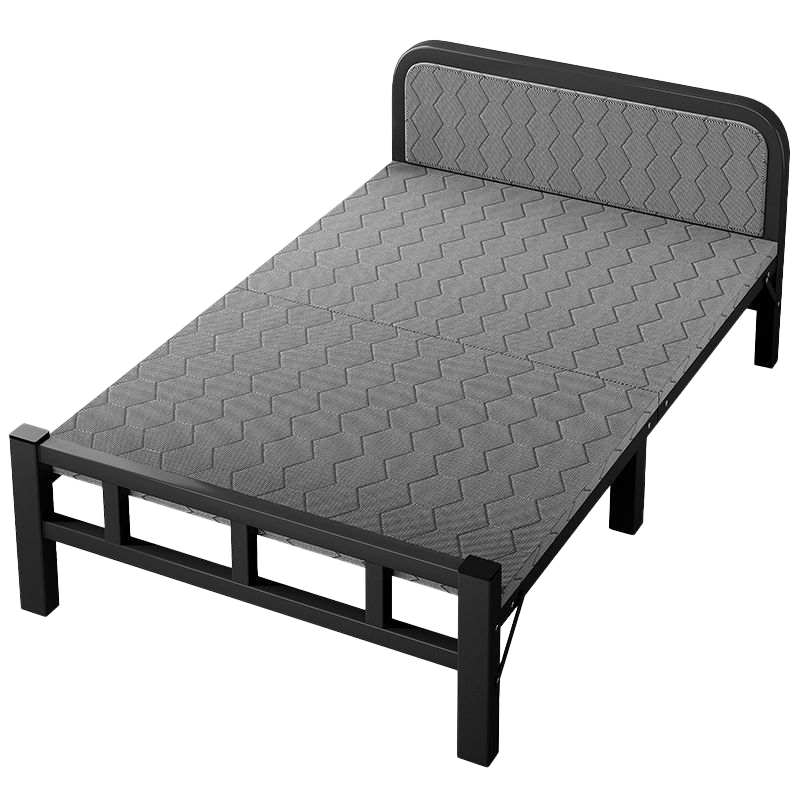 Jing Jiayi Single Folding Bed Nap Bed Simple Portable Rental Nap Iron Bed Office Hardboard Military Bed 100*187