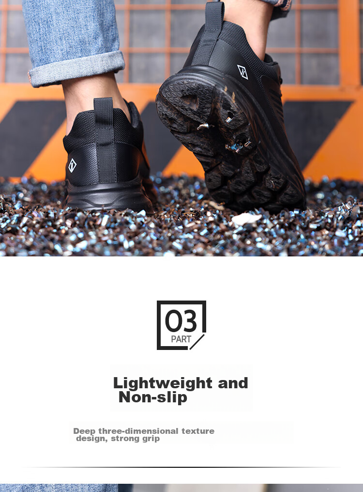 Dinggu Intelligent Buckle Safety Shoes, Lightweight And Comfortable Work Shoes, [Best-Selling All-Season Model] JD1322hei41 9