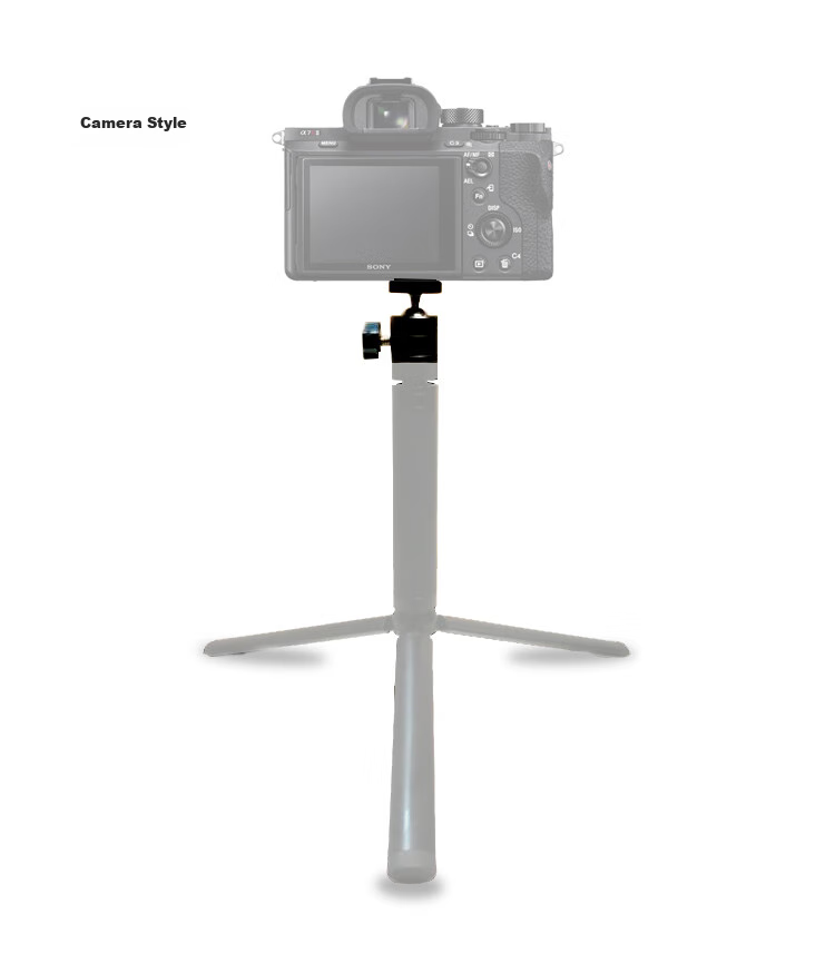 Earlymen EM-215 Mini Spherical Gimbal GoPro Adapter, Action Camera Mount Base, Portable Flash Stand Octopus Gimbal Bracket 1/4 12