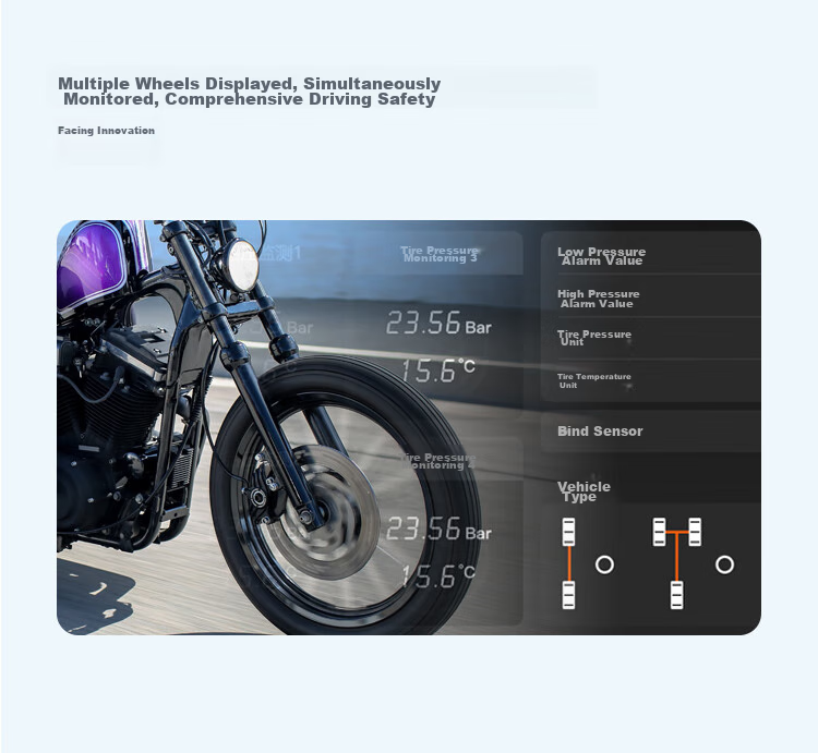 Tupozhe M3 Motorcycle Dash Cam, Smart Car System, Navigation Device, Tire Pressure Monitoring Warning, 4G Remote Live Streaming 14