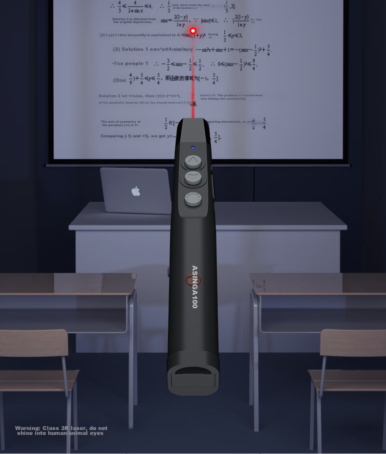 ASiNG T11S Wireless Presenter with Laser Pointer, PPT Remote Control, Wireless Microphone, Amplifier, 3-in-1 Multifunctional Presentation Pen for Teachers and Training 8