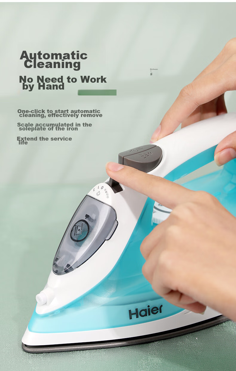 Haier [Low-Price Top Host 90% Off] Large Panel Electric Iron, 35g/min Explosive Steam, 210ml Transparent Water Tank, Home Garment Steamer 8