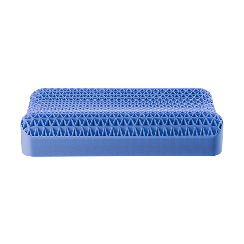 Yimian Non-Memory Foam Pillow, Adult Cervical Pillow Core, Pressure-Relieving, Comfortable Sleeping, Head-Fitting, Breathable, Washable, Classic Pillow, Blue