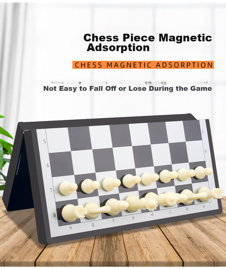 JUA Medium Magnetic Chess Set for Children, Elementary School Students, Learning Training, Educational And Leisure Board Game Set F-5 4