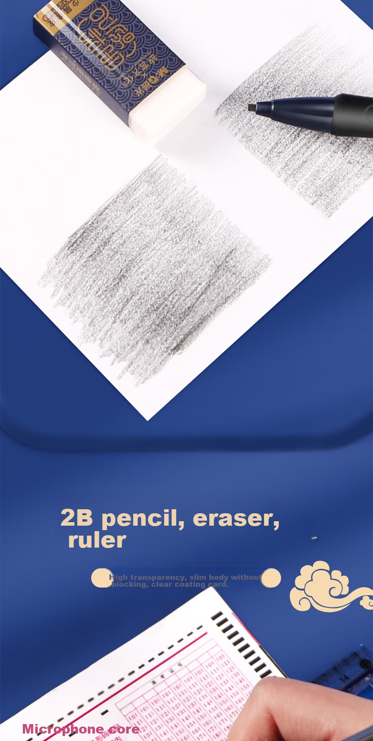 M&G Forbidden City Cultural Exam Answer Sheet Marking Pencil 2B Exam Answer Pencil for College Entrance Examination And High School Entrance Examination (One-Stroke Champion 4-Piece Set) HAMP1455 5