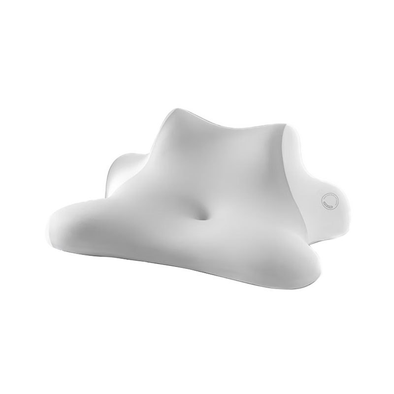 JueQingSong Night Owl Neck Support Pillow Silver Snow Gray