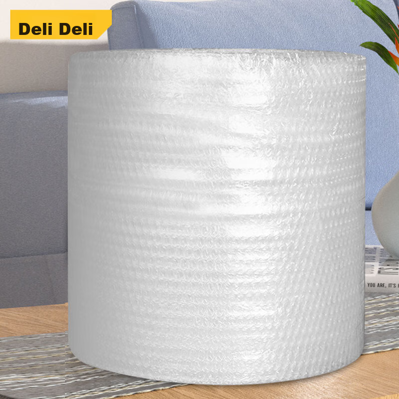 Deli Thick Bubble Wrap, 50 Meters * 40 Cm Packaging Film, Wrapping Film, Siyi Bubble Cushion, Shockproof Express Delivery