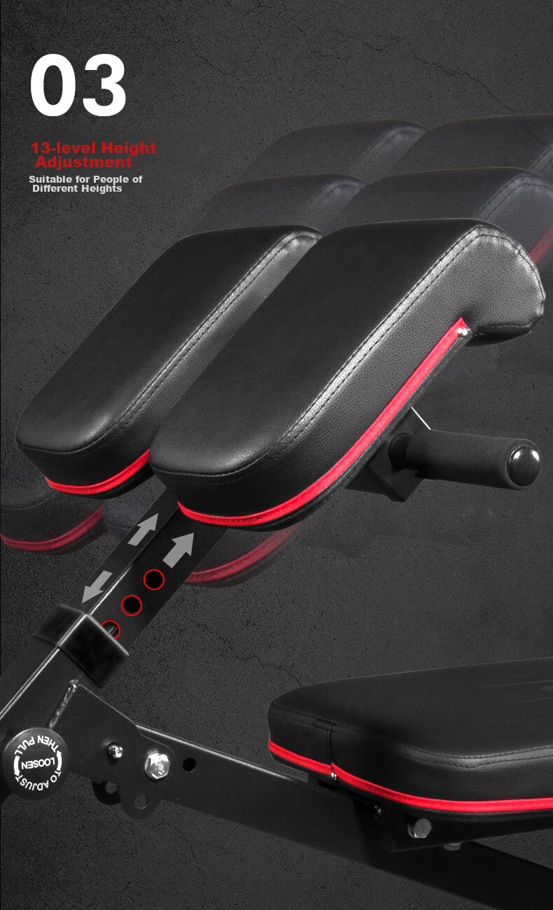 RIDO Roman Chair Adjustable Height Multi-Functional Dumbbell Bench for Home Gym Equipment TD35 8