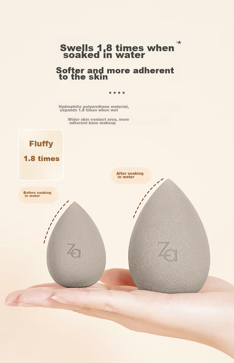 ZA Beauty Blender *1, Soft Dual-Use Makeup Sponge, Powder Puff, Non-Absorbing Sponge 4
