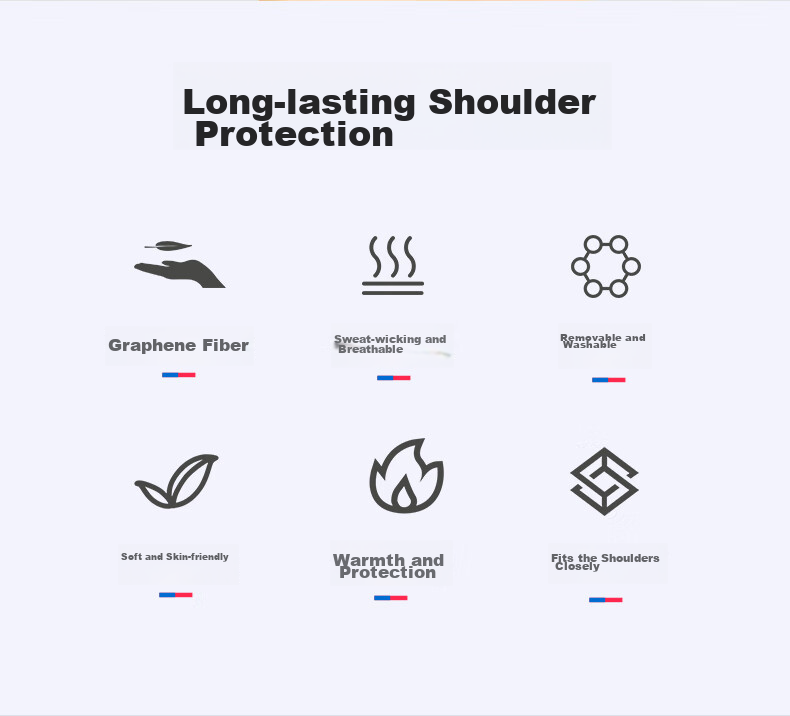 AiHuJia Shoulder Warmer, Self-Heating for Sleeping Warmth, Summer Shoulder And Neck Support, Fixed Strap for Postpartum Care, Shawl for Cold Prevention And Hot Compress 2