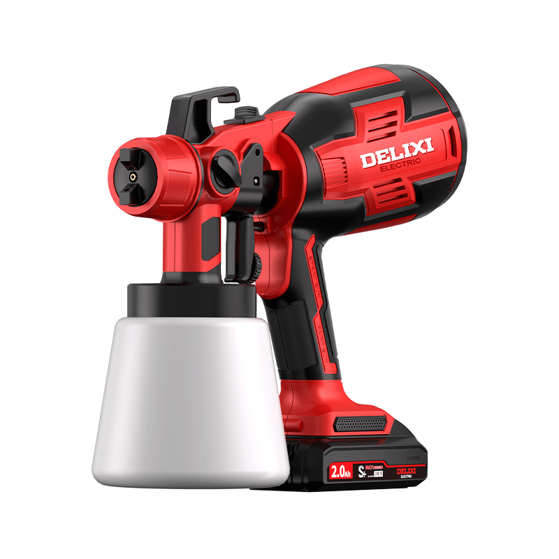 Delixi Electric 21V Electric Paint Sprayer Latex Paint Machine Oil Paint Sprayer High Atomization Dual Battery Set
