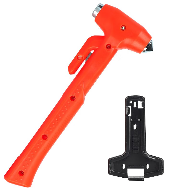 Kulaipu Car Safety Hammer, Window Breaker, Emergency Rescue Multi-Functional Fire Hammer, Vehicle-Mounted Life-Saving Hammer with Bracket KLP-86