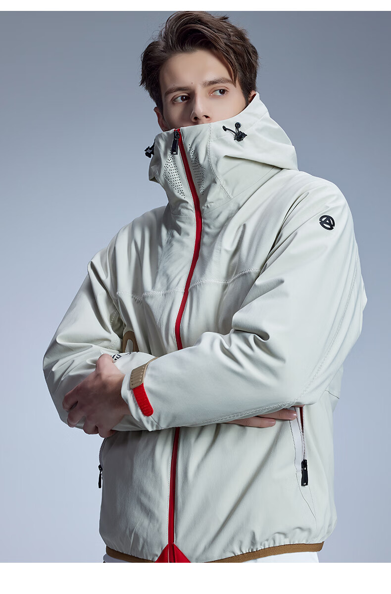 AERBEISI Functional Three-In Tactical Jacket, Outdoor Sports Hiking Mountaineering, Unisex Couple's Windproof Waterproof Windbreaker 7