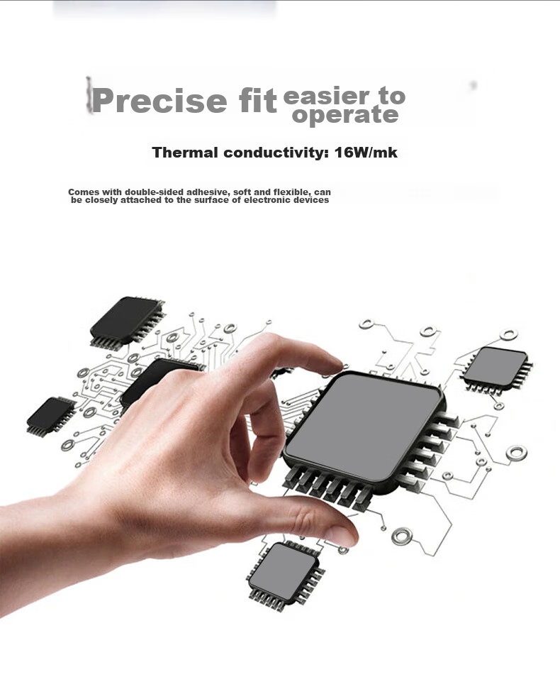 COXBYTE Thermal Pad TS-6 for Desktop Graphics Card, Laptop RAM, M2 SSD Hard Drive Cooling Silicone Pad 85*45*0.5mm 6