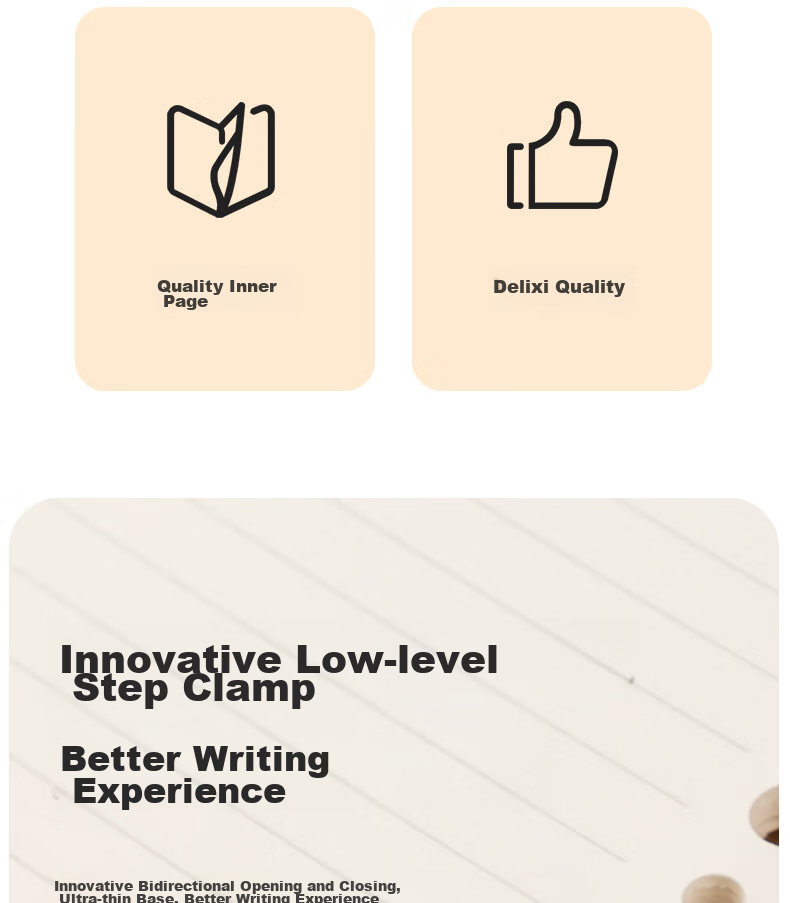 Deli B5 Loose-Leaf Notebook, Xingyu Watercolor Series, 40 Sheets/80 Pages, Comfortable to Hold, 8-Hole Refill Paper, Lined Pages, Replacement Covers, Exam Preparation, Error Correction, Homework Notebook HB540-P 3