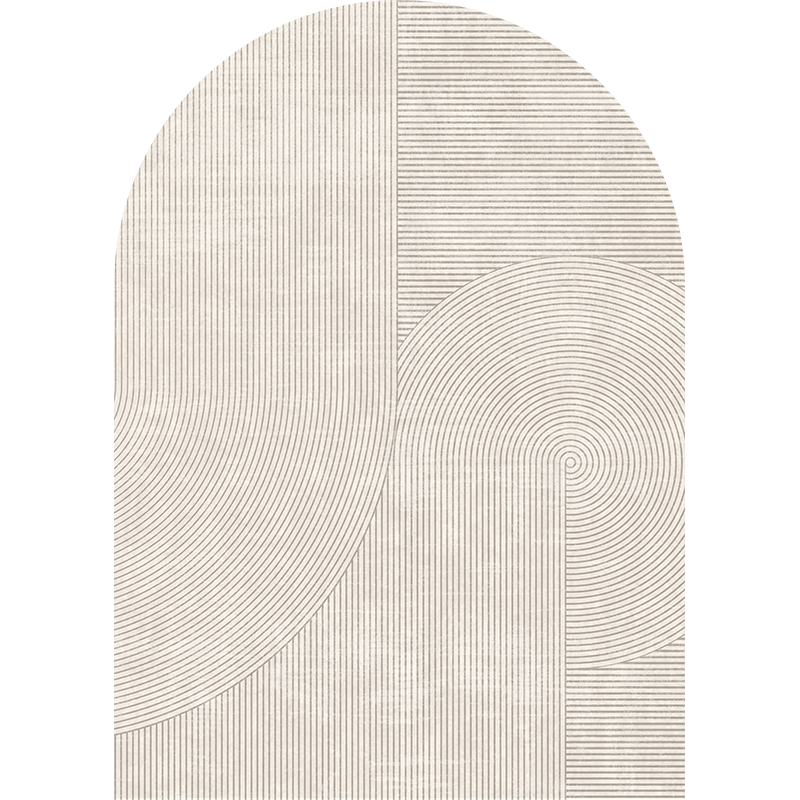 YISHANG Arched Swivel Chair Mat, Computer Gaming Chair Mat, Dressing Table Chair Mat, Study Desk Mat, Study Room Desk Under-Mat Carpet