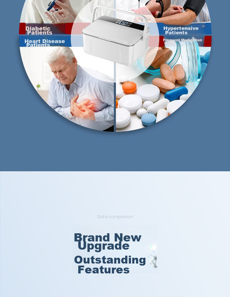 Chaoguo Insulin Cooler Box, Portable Mini Refrigerator, Car Fridge, Growth Hormone Medicine Storage Cooler 3