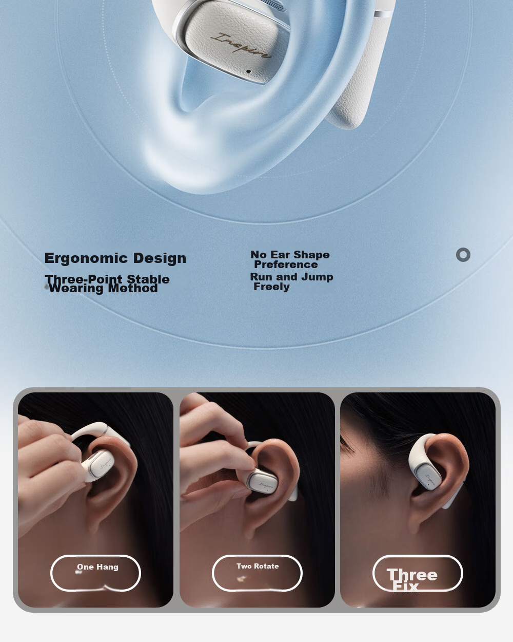 EDIFIER Evo Open Bluetooth Headphones, Open-Style Sports Earphones, Long Battery Life, Comfortable And Secure Fit, Spatial Audio, Call Noise Reduction, Mother-Of White, Graduation Gift 12
