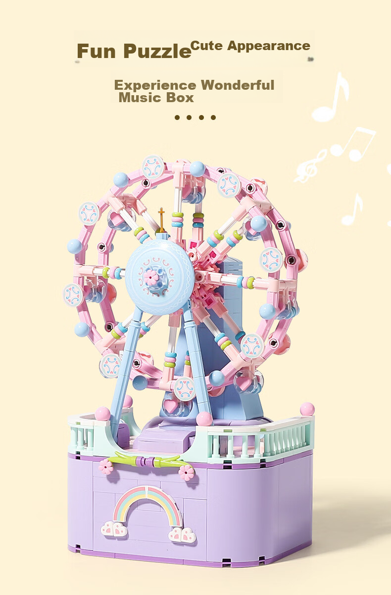 MAIER FEILE Birthday Gift for Little Girls Aged 6-10 Children's Toy Musical Music Box for Girls Ages 7-14 Practical 3