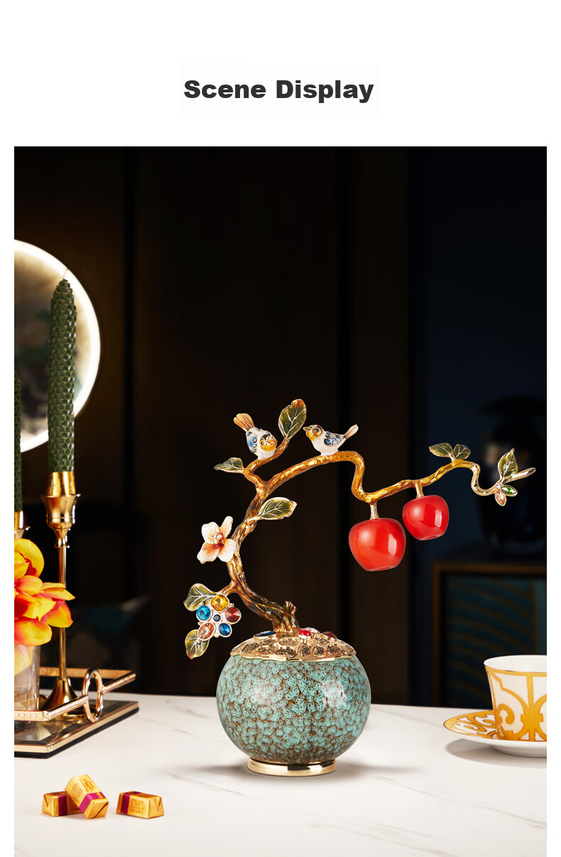 Nuoshiman 520 Gift for Girlfriend, Peace And Joy Ornament for Living Room Entrance And Wine Cabinet Decoration, Handcrafted Art Piece for Business Opening Or Housewarming Gift 8