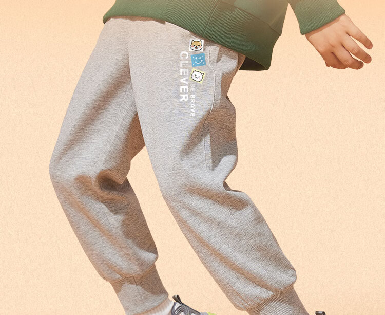 Baleno Boys' Pants, Winter 2026 Style, Fleece-Lined And Thickened, Children's Autumn And Winter Warm Long Pants, Boys' Sports Sweatpants 2