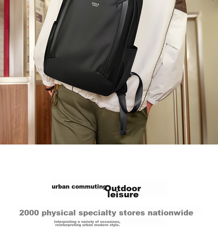 GOLF Backpack for Men, Water-Resistant Backpack, 15.6-Inch Laptop Bag, Student Bookbag, Business Casual Travel Backpack 4