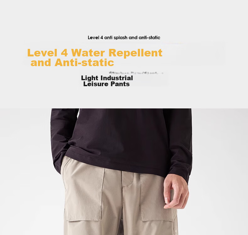 CAMEL Men's Cargo Pants, Loose-Fitting, Slimming, Windproof, Functional Straight-Leg Casual Trousers, A14CA68689R 2