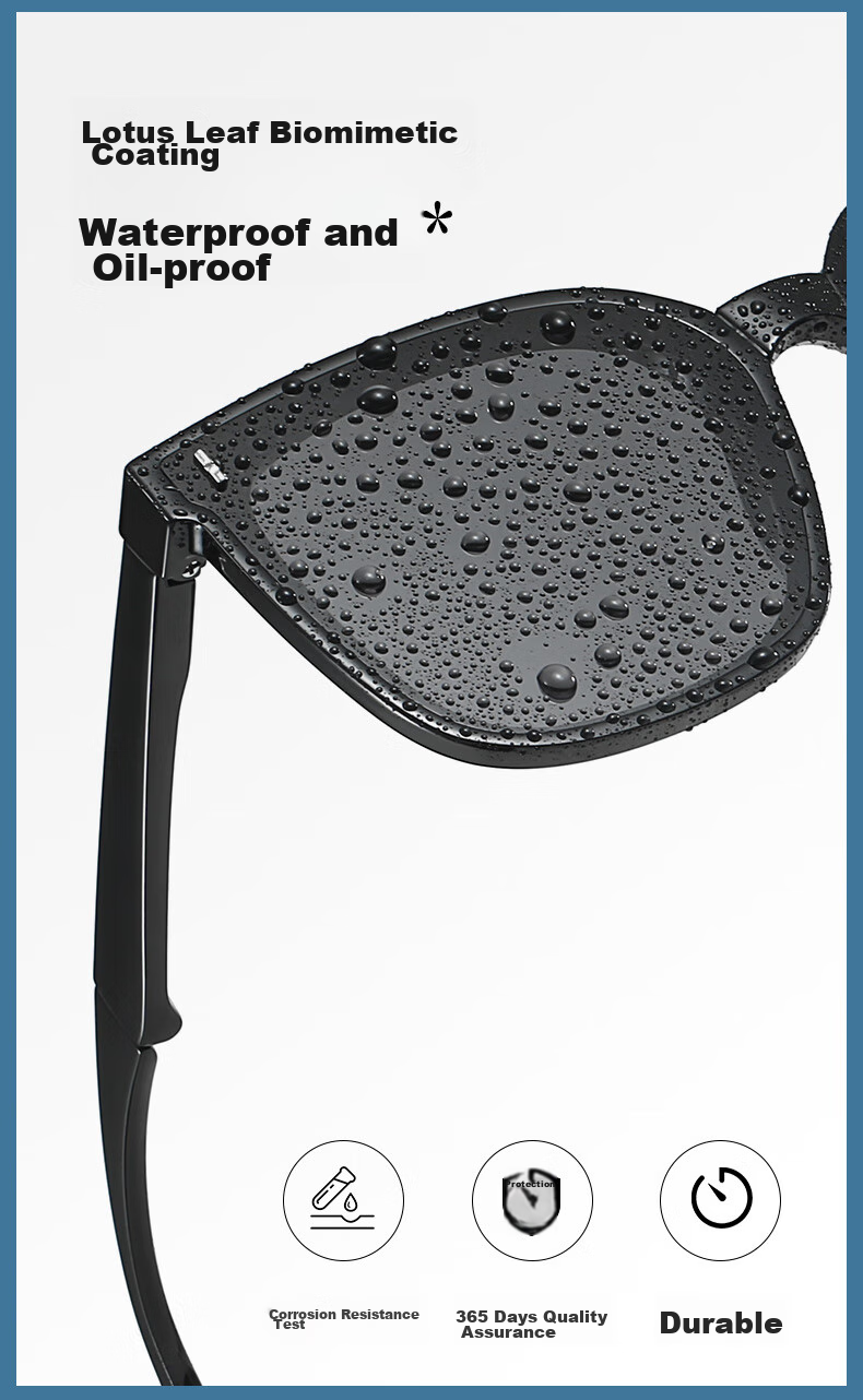 CAPONI Foldable Polarized GM Sunglasses for Men And Women, Driving UV Protection Anti-UV Sunglasses, Face-Slimming And Ultra-Light 9