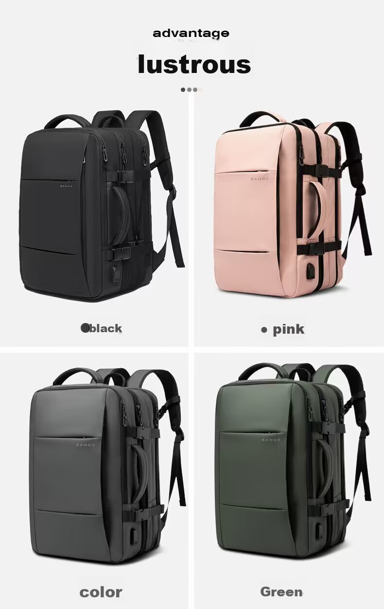 Bange Men's Large Capacity Multifunctional Travel Bag, College Student 16-Inch Laptop Gift, Computer Backpack, Small Gray 6