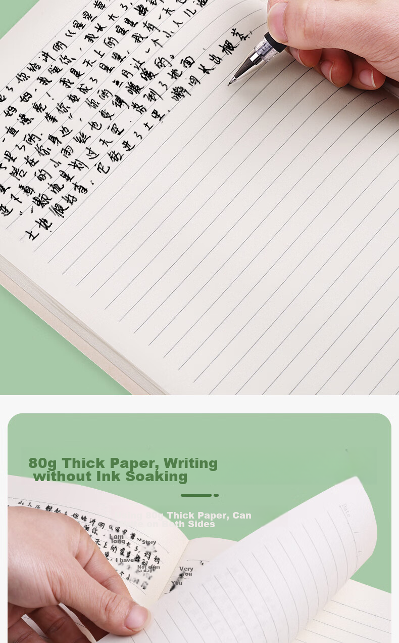 Youxueku A5 Soft Cover Lined Notebook, High-Quality Stitched Notebook for Students And Exam Preparation, Error Correction Book with Text Style, Sweet Design, 4-Pack Set, Mid-Autumn Festival Gift 8