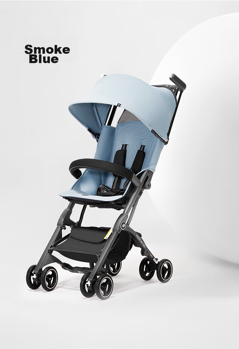 Gb Pocket Car® Stroller, Carry-On, Lightweight, Foldable, with Shock Absorption, Suitable for Babies 6 Months to 3 Years Old, Milk White 25