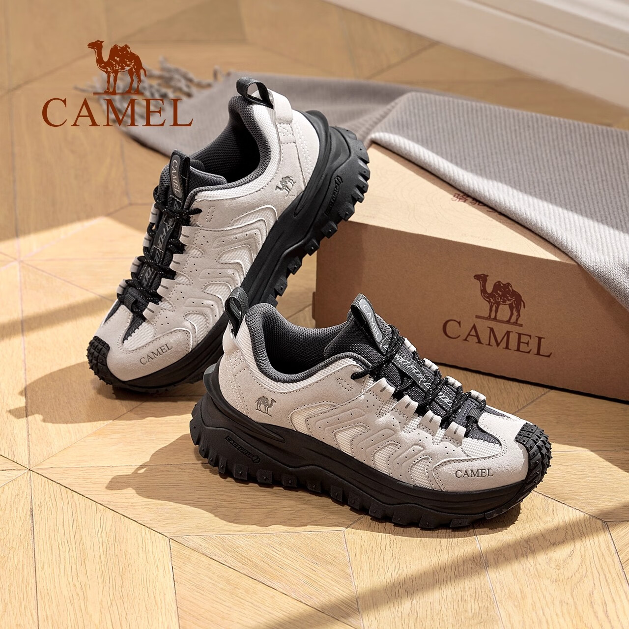 CAMEL Outdoor Hiking Shoes, 2025 Autumn New Men's Shoes, Wear-Resistant Trekking Shoes, Versatile Sports Casual Shoes for Women, 7052