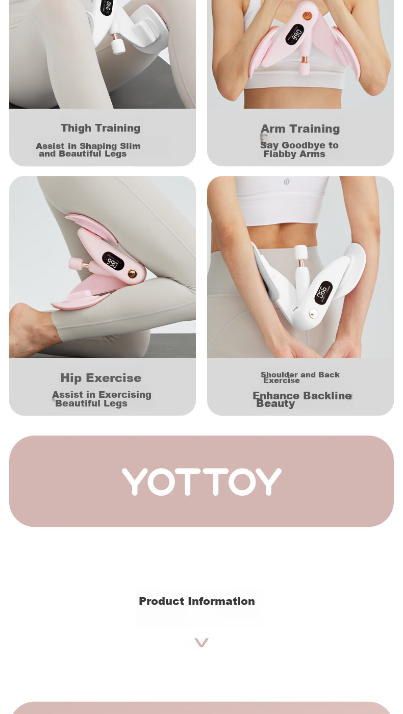 Yottoy Leg Press Machine, Pelvic Floor Trainer, Home Leg Exercise Device for Thigh Slimming, Kegel Exercises Fitness Equipment for Men And Wome 13