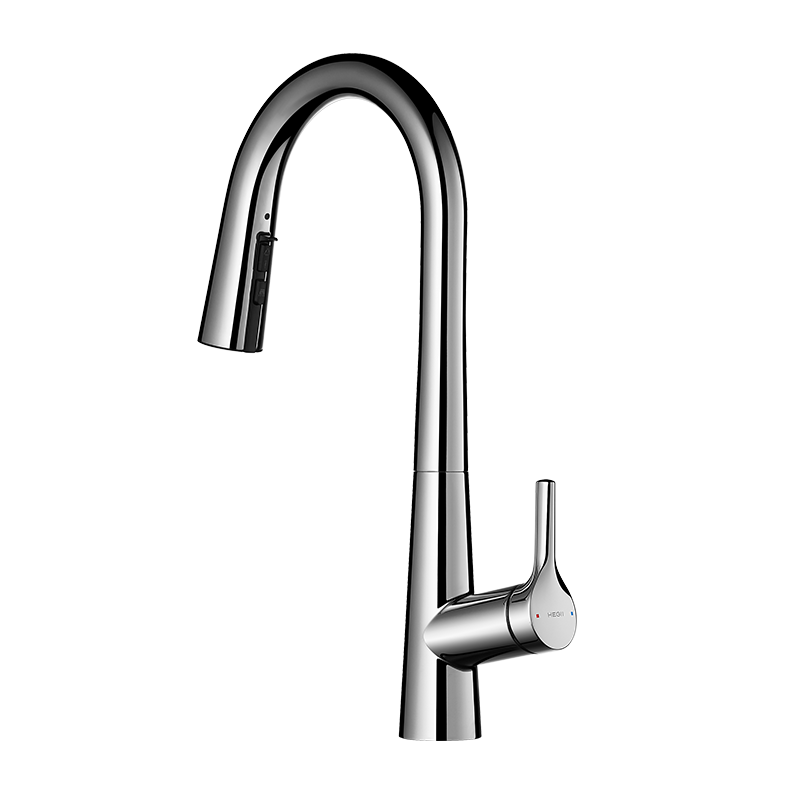 HEGII Kitchen Faucet, Seamless Pull-Out Multifunctional Sink Rotating Hot And Cold Faucet HMF928-412