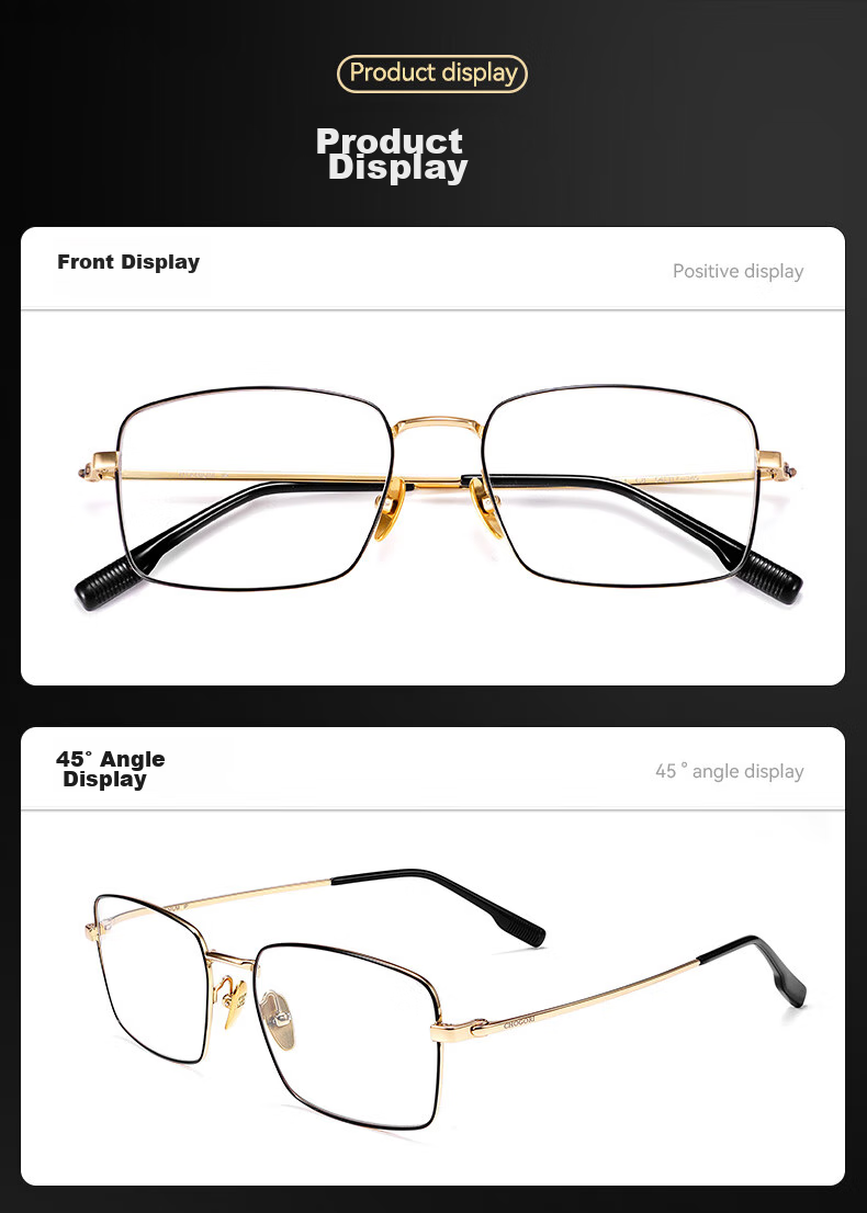ARNO FOCUS ON YOUR EYES Ultra-Light Pure Titanium Reading Glasses for Men, German Import High-Definition Anti-Blue Light Premium Brand Glasses for Elderly A106 200 Degrees 14