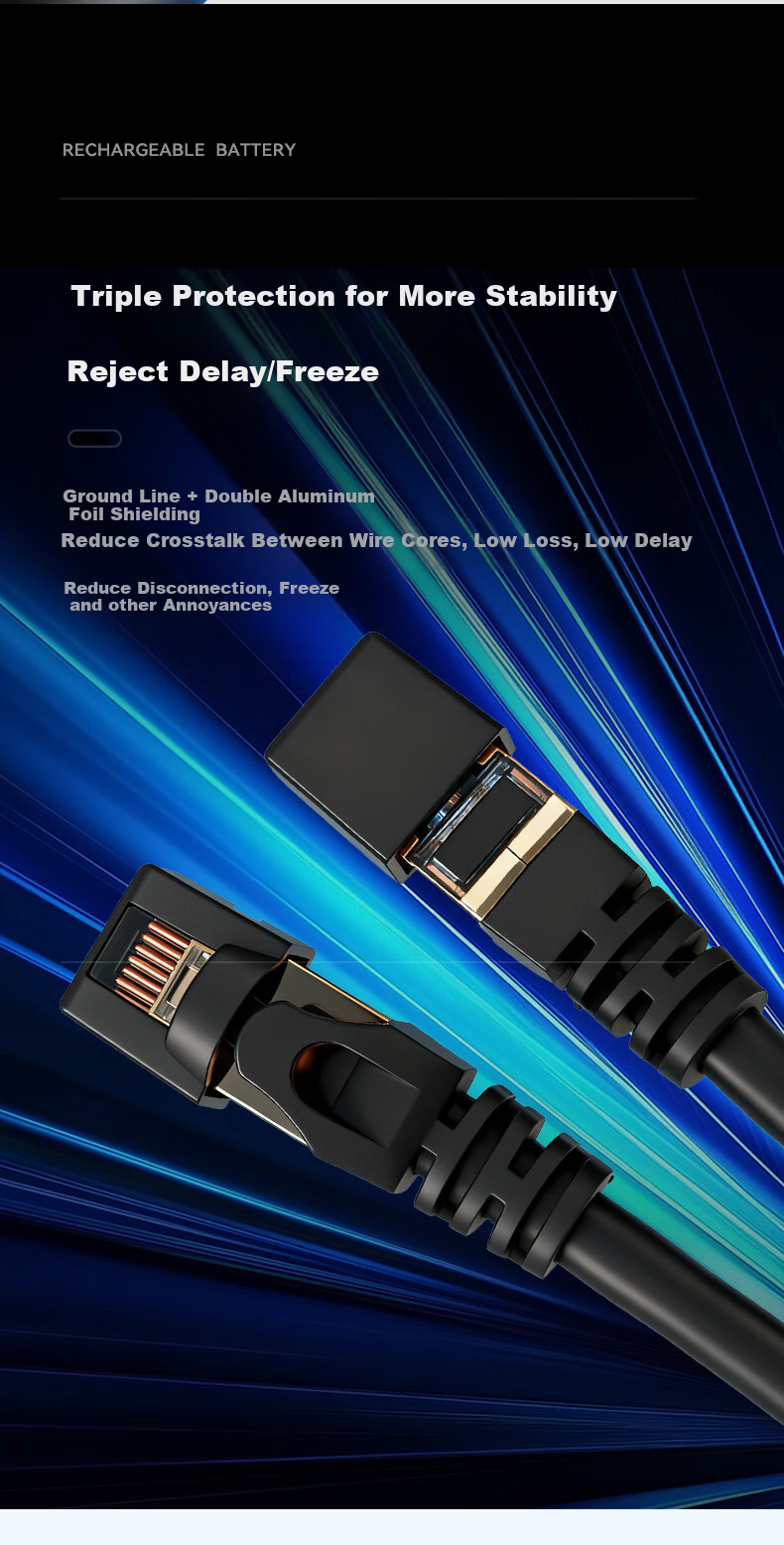PHILIPS CAT7 Network Cable, 10 Gigabit Ethernet Patch Cord, Double-Shielded Connection Cable for 10 Gigabit Switches, Connecting to Gigabit Network, High-Definition Monitoring Wiring, SWA1820/93-30 Meters 10