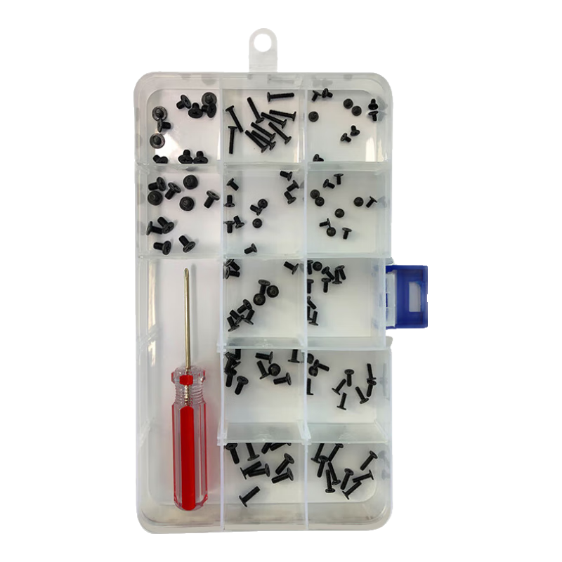 Suoli Notebook Flat Head Screw Set / Includes 12 Types of Screws / with Screwdriver / 70001
