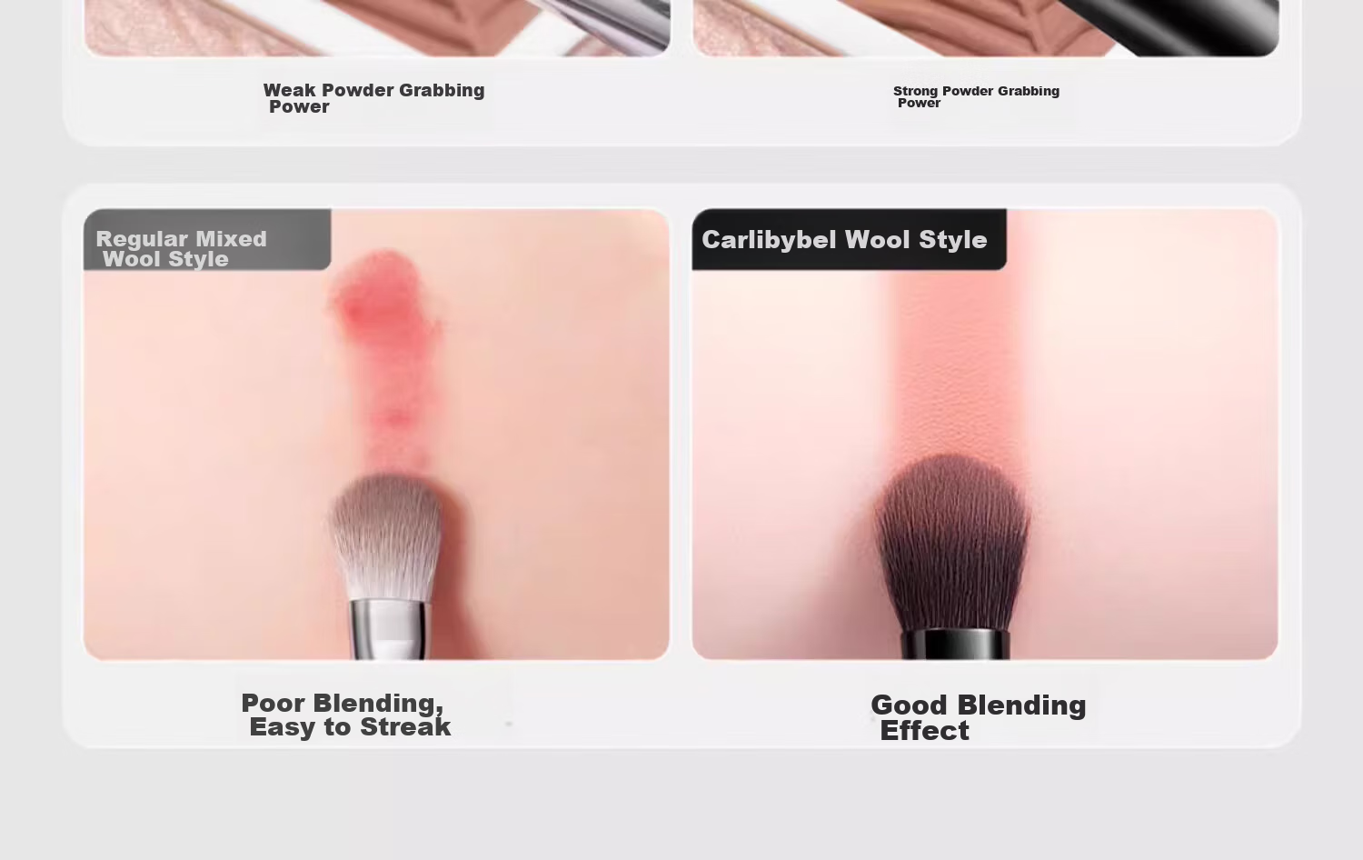 CARLI BYBEL Half-Shade Nose Shadow Animal Hair Brush for Slanted Nose, Nose Wing, Gradient Highlighting, Side Shadow Contouring, Sickle-Shaped Makeup Brush 6