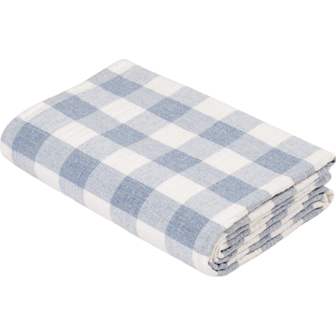 JD Jingzao 100% Cotton Gauze Blanket Machine Washable Towel Quilt Class A Blanket Sunny Blue 1.5x2m