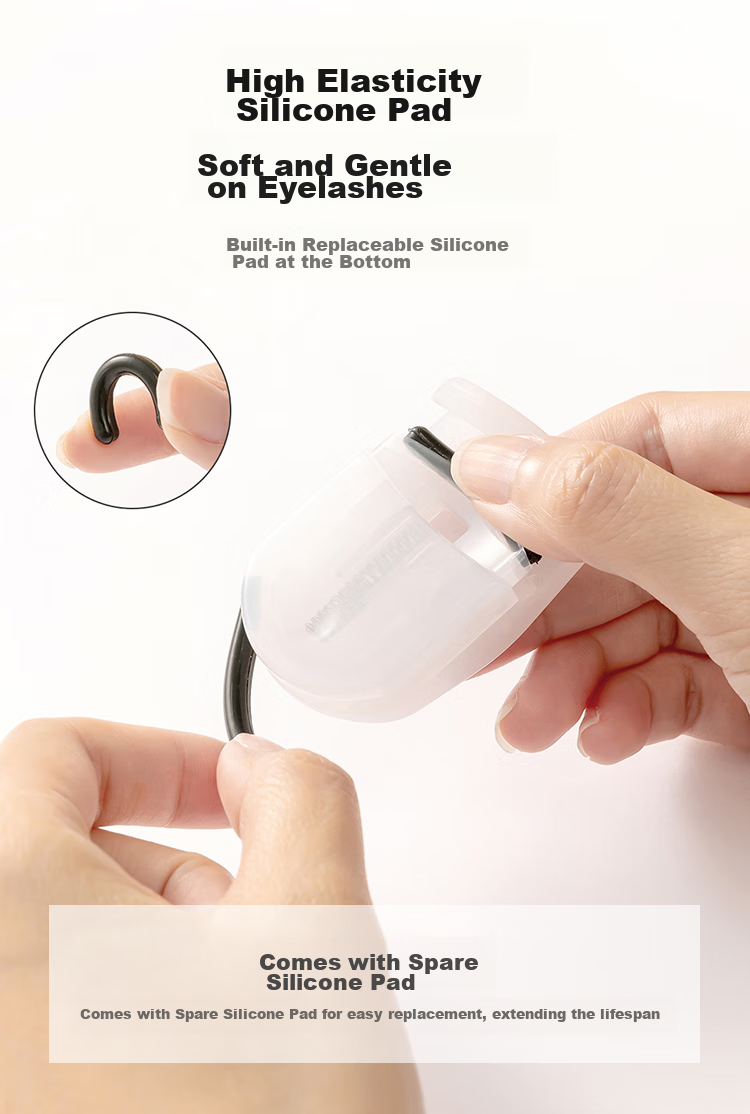 Meifuyu Portable Mini Eyelash Curler, Wide-Angle Long-Lasting Shaping Tool for Local Sunflower Lashes MF8781 10