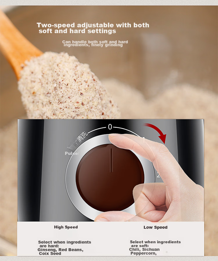 Joyoung Grinder, Home Food Processor, Grain Dry Grinding Machine, Ultra-Fine Electric Stainless Steel Powder Maker, Chinese Herbal Medicine Small Grinder JYS-M01 9