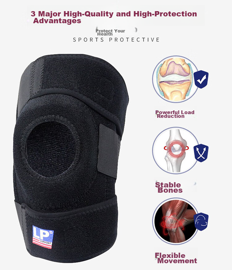 LP 792CN Sports Knee Brace, Badminton Meniscus Double Spring Support, Basketball Hiking Knee Joint Protector 3