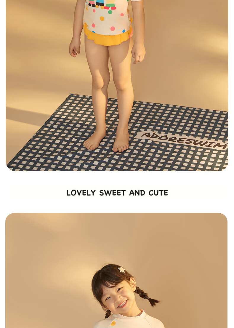 Adoreswim 2024 New Fashion Trendy Cute Style Girls' Summer Swimsuit Set, Two-Piece, Size 105 21