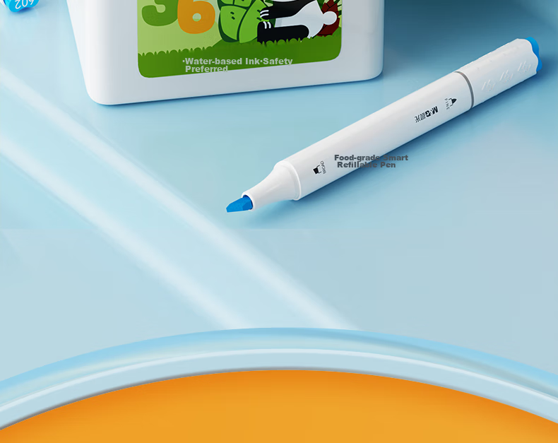 M&G Stationery, 36 Colors Food-Grade Water-Based Markers, Children's And Student Watercolor Pens, Drawing Pens, Dual-Tip Thick And Thin Triangular Barrel, Washable, Birthday And Graduation Gift, APMT80C7 34